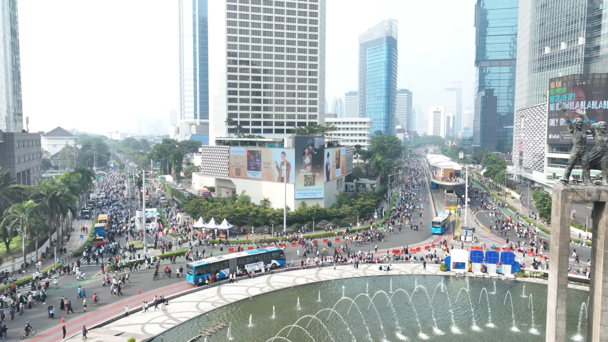 L’Oréal CFD Jakarta live-stream LED videotron Mandarin Hotel